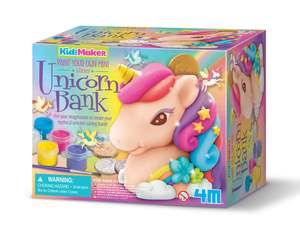 4m: 4M KidzMaker Glitter Unicorn Bank