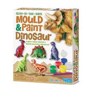 4m: 4M Mould & Paint Glow-In-The-Dark Dinosaur