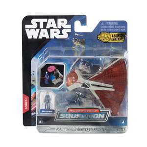 Star Wars 3 Inch Vehicle & Figure Micro Galaxy Squadron 0011 Asajj Ventress&apos&hellip;