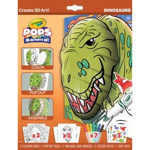 Crayola: Crayola Pops 3D Activity Set - Dinosaurs