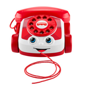 Fisher-Price Mattel 80th Anniversary Red Chatter Phone