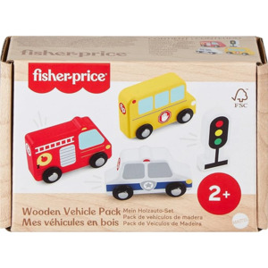 Fisher Price: Fisher Price Wood Small Vehicle 4 Pack