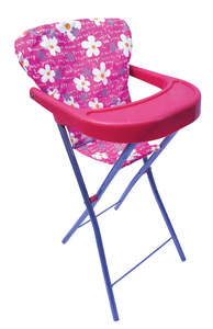 Playworld: Playworld Dolls High Chair Pink