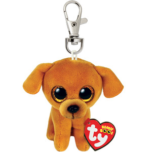 Ty Beanie Boo Clip - Zuzu Tan Dog