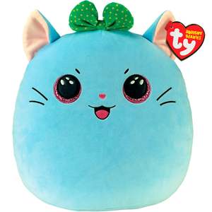 Ty Beanie: Ty Squishy Beanies 25cm - Kirra Blue Cat