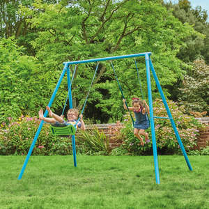 All: TP Deluxe Double Metal Swing Set with Roped Rapide Seats - TP534 - NEW ARRIVAL