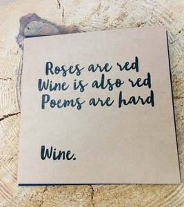 Romance Anniversary: Poems are hard gift Card