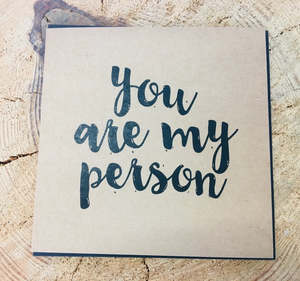 Romance Anniversary: You are my person Gift card