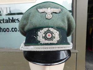 WW2 German Mountain Troop Officer visor cap