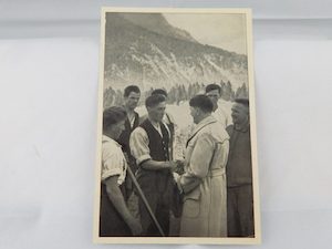 WWII German Hitler Photo Card