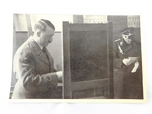 WWII German Hitler Photo Card