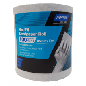 Abrasives: Norton No-Fil Sandpaper Rolls 10m