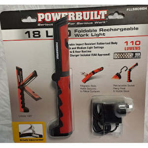 Clearance Items: Powerbuilt 18 LED Foldable Rechargeable Work Light