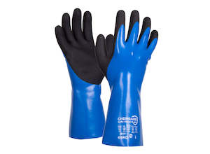 Clothing Workwear: Gloves-Esko Blue Chemgard Double Dipped