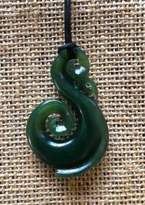 Manaia/Hook/Koru - Traditional Jade