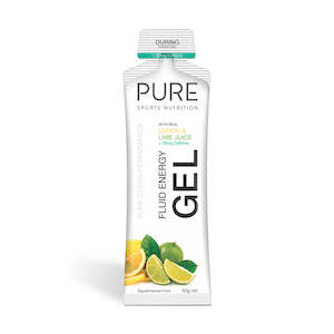 PURE Sports Nutrition Energy Gel - Lemon Lime Caffeine 50g