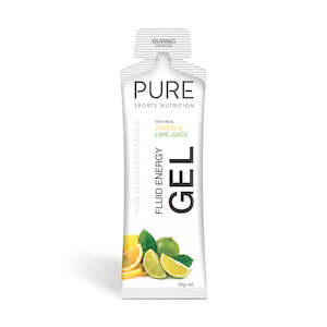 PURE Sports Nutrition Energy Gels - Lemon Lime 50g
