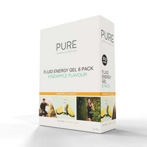 Nutrition: PURE Fluid Energy Gels - 8 Pack - Pineapple