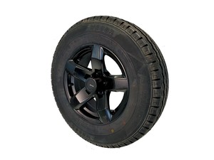 Alloy Rim/tyre, 185R14C, XENITH BLACK