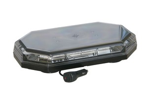 LED Flashing Lightbar 10-30v Amber 388mm Mag base ECER65/R10