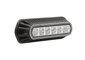 6LED Warning flasher unit Amber 142mm Surface mount R65/R10