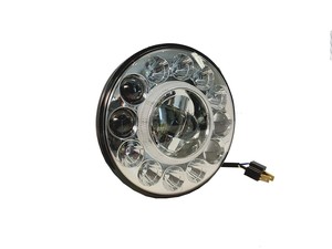 LED 7" insert lamp hi/lo beam with Adaptor Plugs