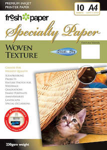 Photo Paper: Fresh Photo Paper 230gsm Woven Texture 10 Pack