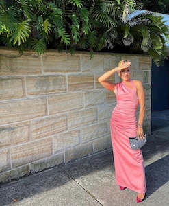 Pink: SIR - GIACOMO GATHERED GOWN - 10