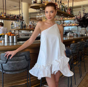 BY JOHNNY - ROPE FRILL ASYMMETRIC MINI - 10