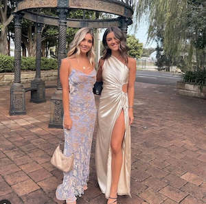 White: SONYA MODA - NOUR OCEAN PEARL MAXI DRESS - 8