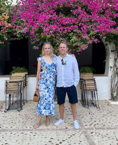 Blue: SIR - AMARIS FRILL MIDI DRESS - 10