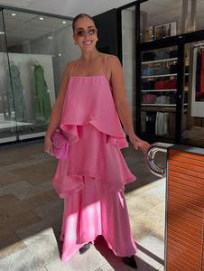 Race Wear: ELLIATT - TILLY TIERED MAXI PINK - M
