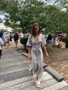 Ruby: RUBY - DONOVAN TIE MIDI DRESS - 8
