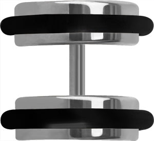 SS316L Jewelled Swirl Design Dangle Fancy Banana Bar - 533