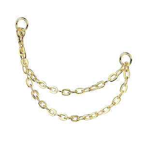 Titanium Gold Chain for Hinged Segment Ring - CHAIN06A