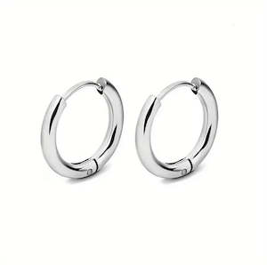 Mens Jewellery: SS316L Hinge Hoop Earrings (1 pair) - ER10