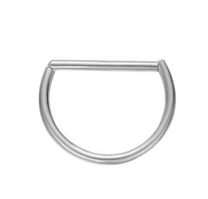 Titanium High Polish Hinged Septum/Daith Ring - TI-214