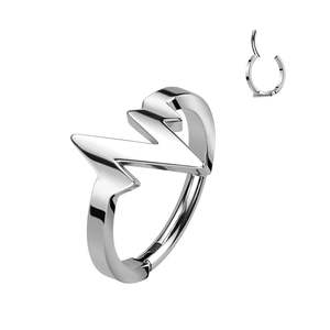 SS316L Heartbeat Hinged Segment Ring - E541