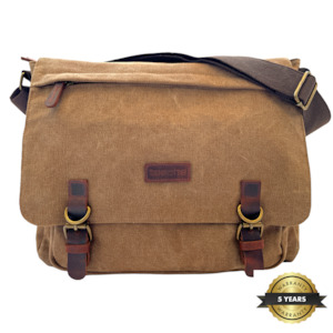 Black Friday Sale: Tasche Canvas & Leather Messenger Bag 15 inch