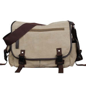 Cheggio Canvas Messenger Bag