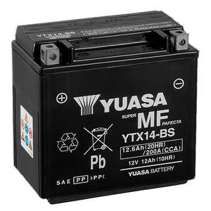 Aprilia Etv 1000 Caponord 2014: YTX14-BS Non-DG Factory Sealed Battery Yuasa ^ (YTX14BS)