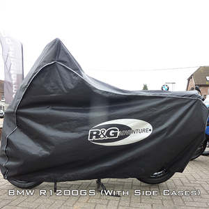 Aprilia 660 Tuareg 2022: Adventure Outdoor Bike Cover Black R&G - Cannot be Air Freighted (BC0007BK)