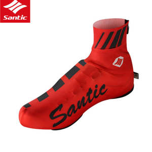 Santic Spring/Summer Road Cycling Shoe Covers – Red