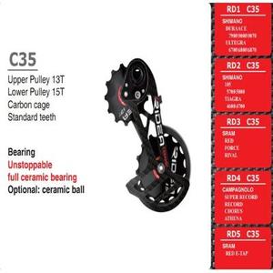 Ridea Rear Derailleur Pulley Kit (Full Ceramic Bearing) Shimano Dura Ace