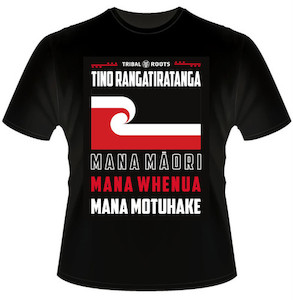 Products: Tino Mana MĀori Tee Tribal Roots Aotearoa