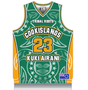 Products: Cook 23 Bball Singlet Tribal Roots Aotearoa