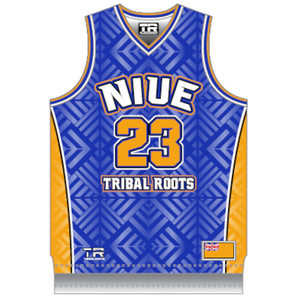 Products: Niue 23 Bball Singlet Tribal Roots Aotearoa