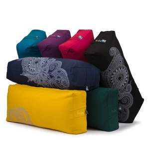 Yoga Bolsters: Rectangular Bolster - Organic Cotton - Henna