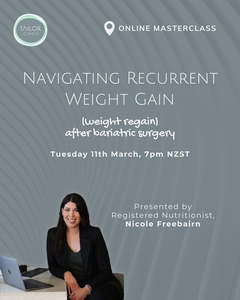 Accessories: Navigating Recurrent Weight Gain (Weight Regain) After Bariatric Surgery Webinar (RECORDING)