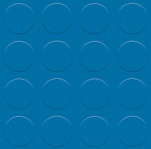 Studded Rubber Flooring Tiles - Blue - 1sqm